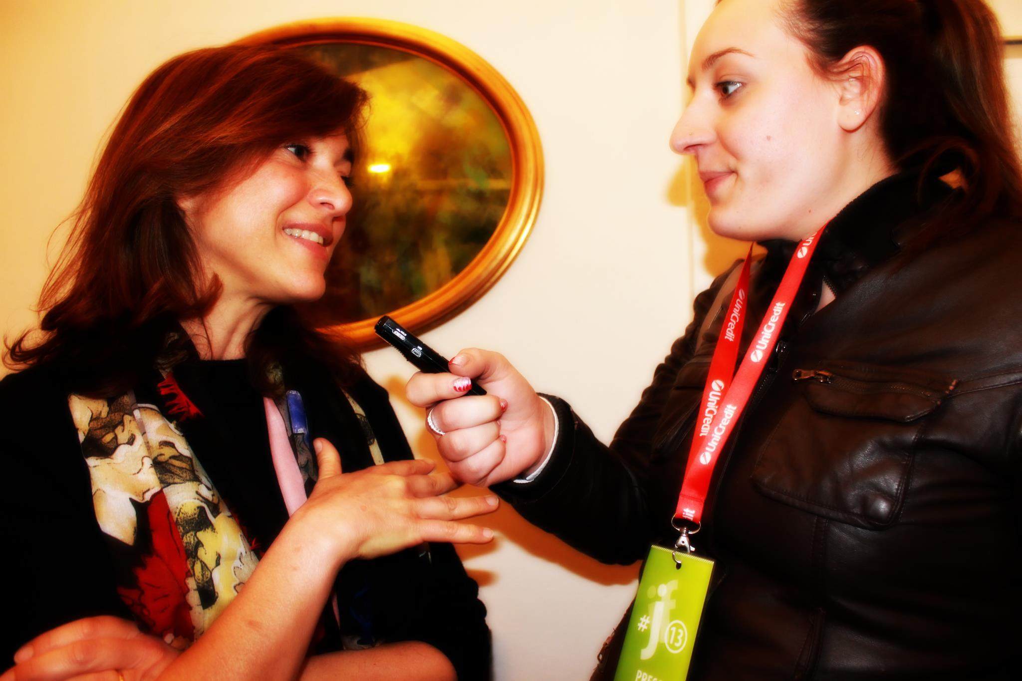 "Festival del giornalismo" intervista alla giornalista, scrittrice e conduttrice televisiva Daria Bignardi (Perugia, 2013)